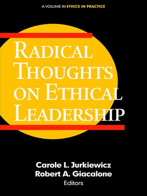 cover image of Radical Thoughts on Ethical Leadership